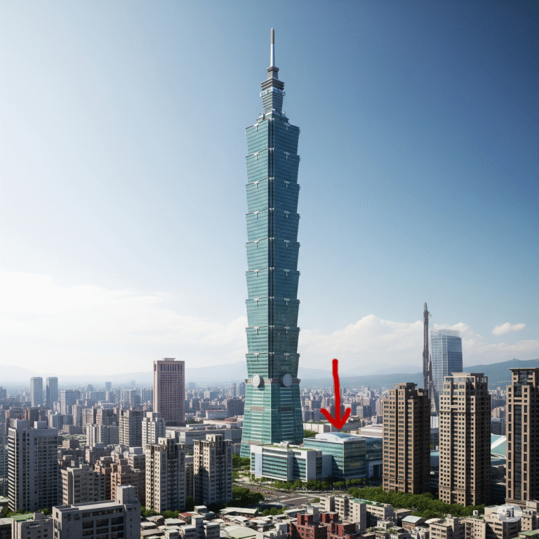 Taipei 101 building with WTC