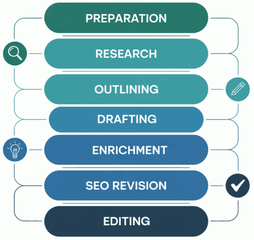 7-stage expert writing process