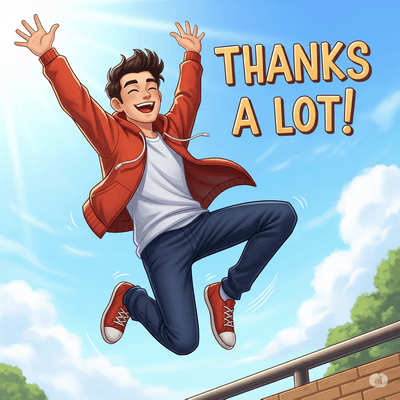 thanks for the testimonial